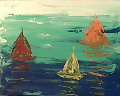 Abstract Sailboats
