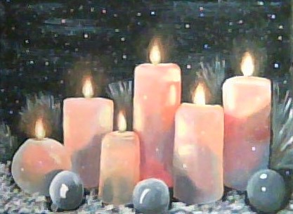Snowy Candles